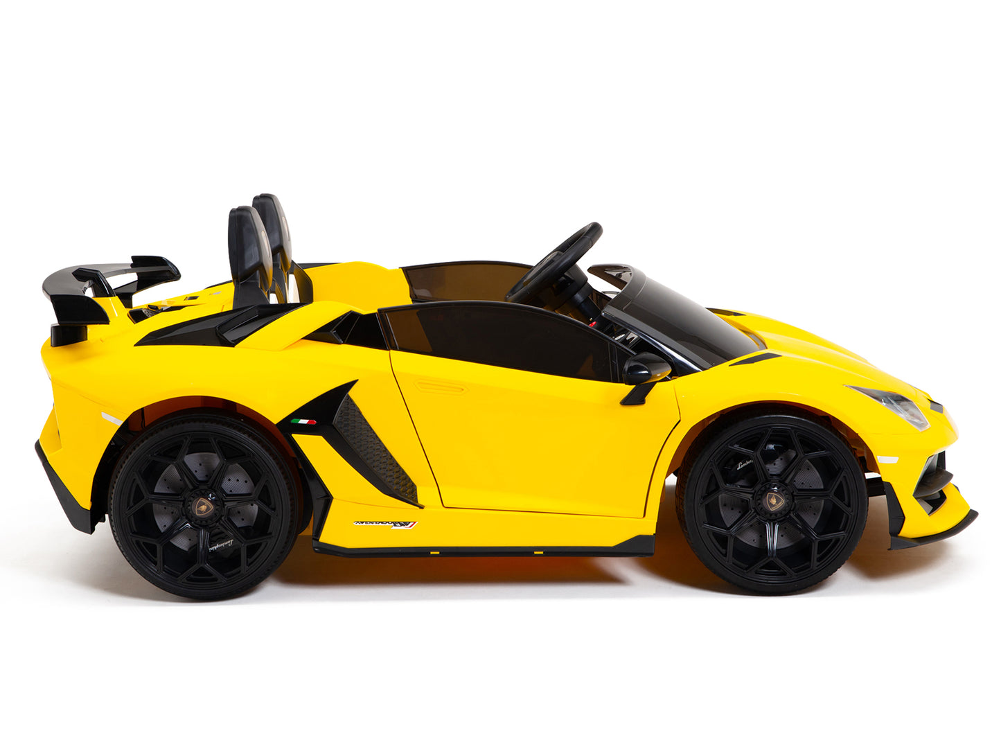 Lamborghini SVJ 24 Volts jaune, voiture électrique enfant 24V - 7AH, 2  moteurs