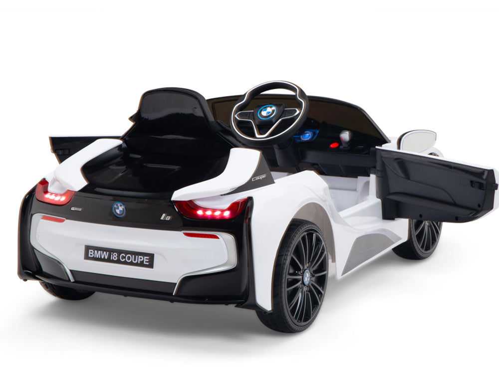 BMW i8 12V Kids Battery Powered Ride On Car with Remote - White