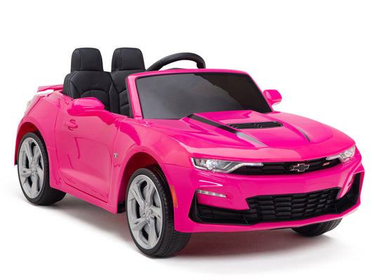 12V Chevrolet Camaro 2SS Kids Ride On Car with Remote Control - Pink