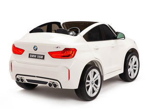 Two Seat BMW X6M Kids 12V Car - White