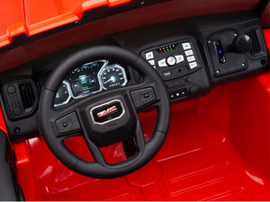 12V GMC Sierra Denali Kids Electric Ride On Truck with Remote Control - Red