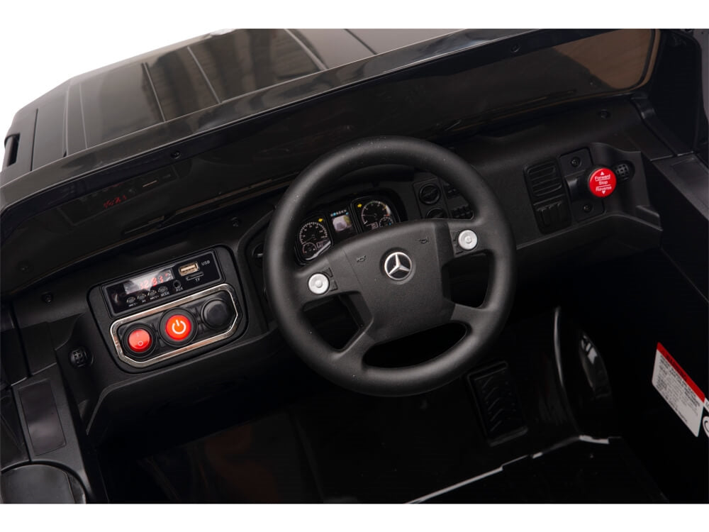 12V Mercedes Zetros One Seat Ride On Truck Black
