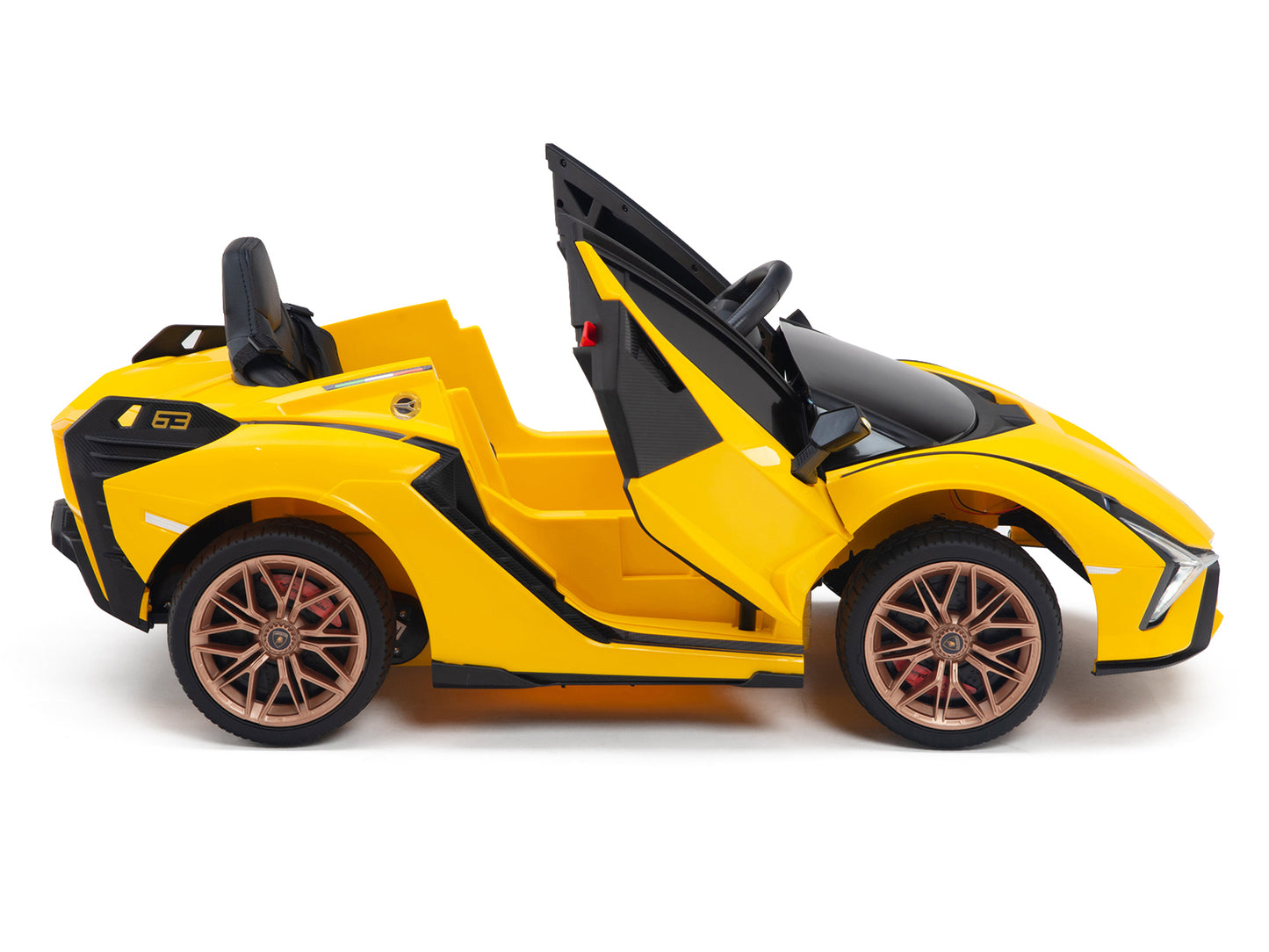 Lamborghini Sian 12V Kids Ride On Car with Remote Control - Yellow