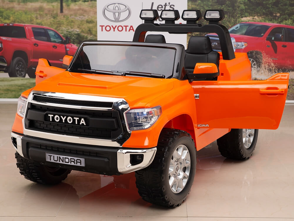 Kids 12V Toyota Tundra Ride On Truck Orange