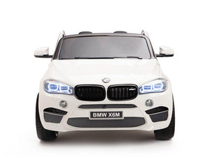 Two Seat BMW X6M Kids 12V Car - White
