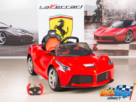 Ferrari 12V LaFerrari Kids Electric Ride On Car with Remote Control - Red