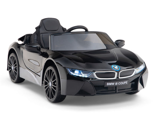 BMW i8 12V Kids Battery Powered Ride On Car with Remote - Black