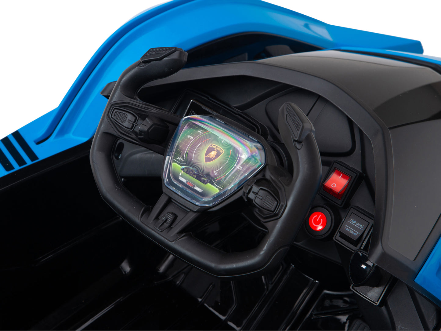 Lamborghini V12 Vision GT Kids Ride On Car with Remote Control - Blue