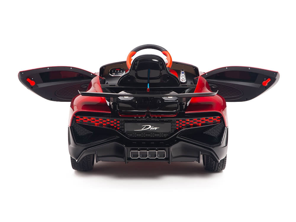 Big Toys Direct 12V Bugatti Divo Sports Car Burgundy