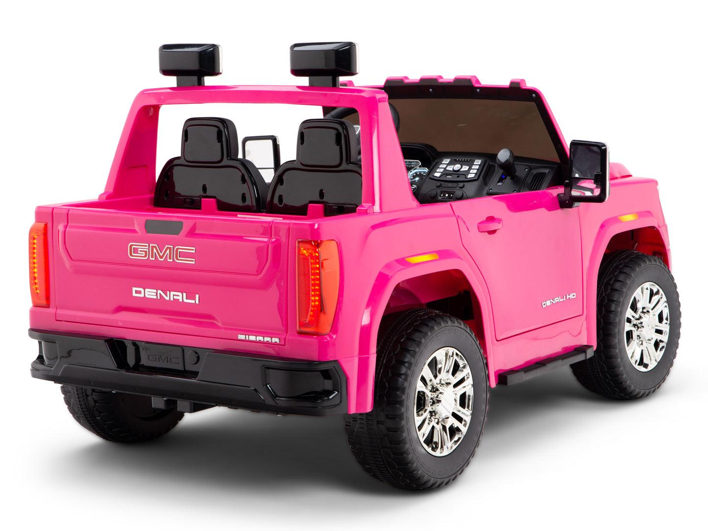 12V GMC Sierra Denali Kids Electric Ride On Truck with Remote Control - Pink