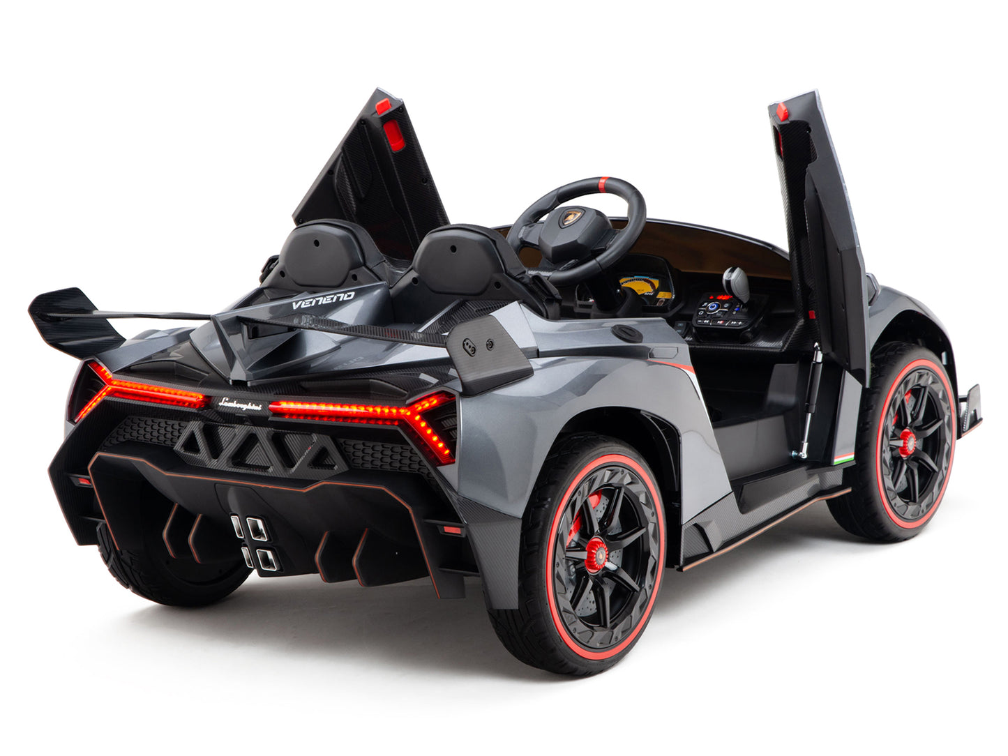 2WD / AWD Kids Premium Lamborghini Veneno Ride On Car with Remote Control - Grey