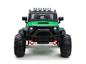 Nighthawk Kids 24V Battery Operated Ride On Truck With Remote - Green