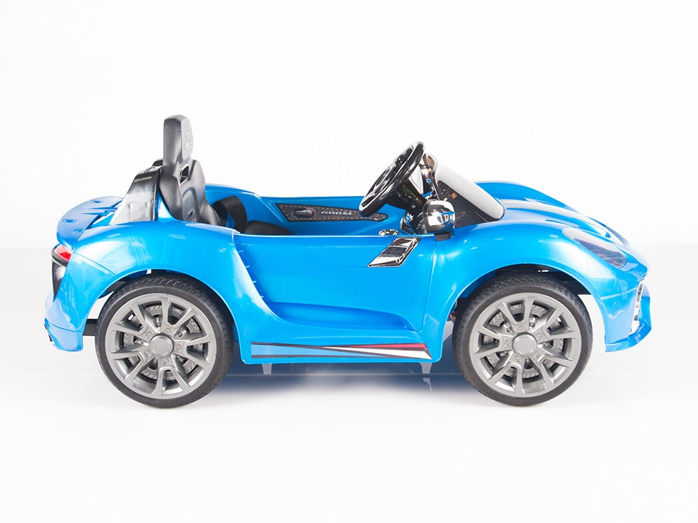 Kids 12V Battery Powered Ride On Car with Remote and MP3 - Blue