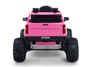 24V Chevrolet Silverado Lifted Ride On Truck with Remote Control – Pink