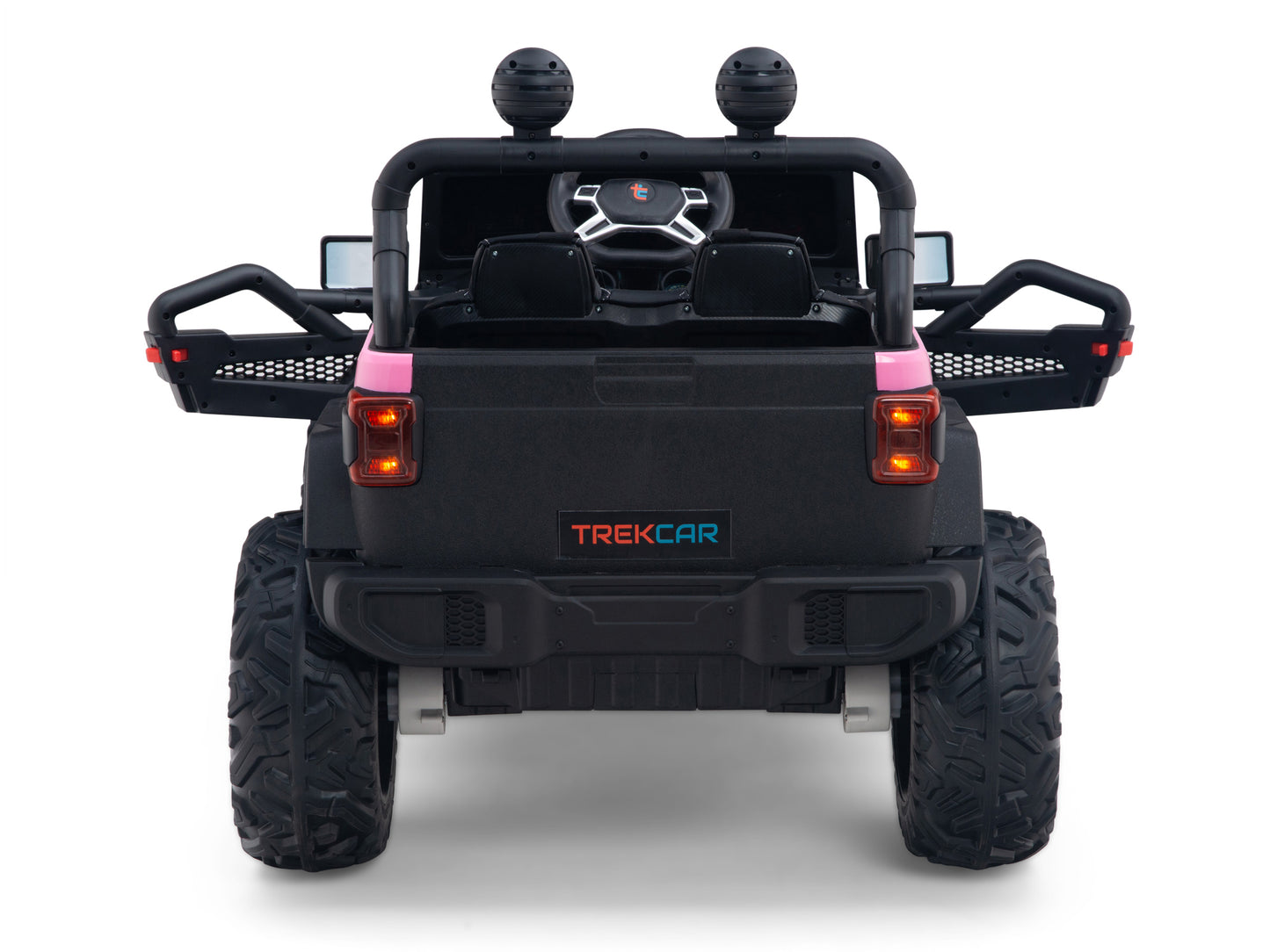 4WD Trekcar Kids Ride On Truck with EVA Wheels and Remote Control - Pink