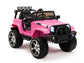 4WD Kids Battery Operated Ride On Truck with EVA Wheels and Remote Control - Pink