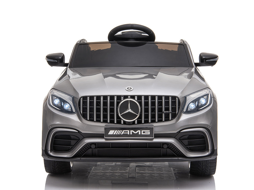12V Mercedes-Benz GLC63S Kids Battery Operated Ride On Car with Remote Control USB & MP3 - Silver