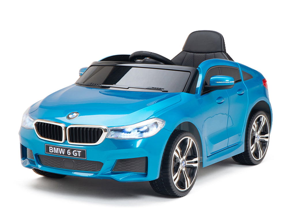 12V BMW 6 Series GT Kids Electric Powered Ride On Car with Remote - Blue