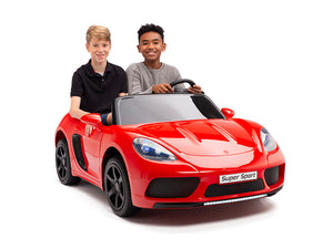 24V Super Sport GT Kids Ride On Car - Black