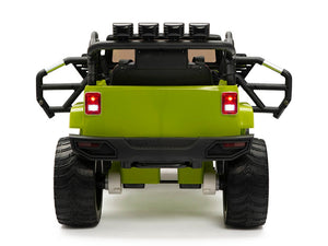 12V Jeep Rubber Wheels Green