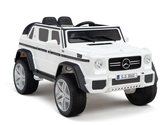 12V Mercedes-Maybach G650 Landaulet Kids Ride On Car/SUV with Remote – White