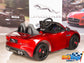 Jaguar F-TYPE 12V Electric Kids Ride On Car with RC Remote, Leather Seat, Painted Red