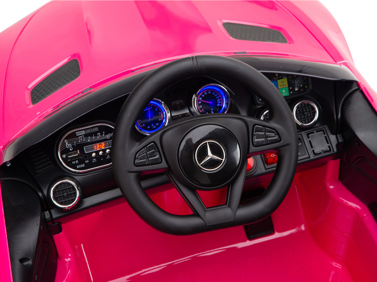 Mercedes-AMG GT Coupe 12V Battery Operated Ride On Car with Remote Control - Pink