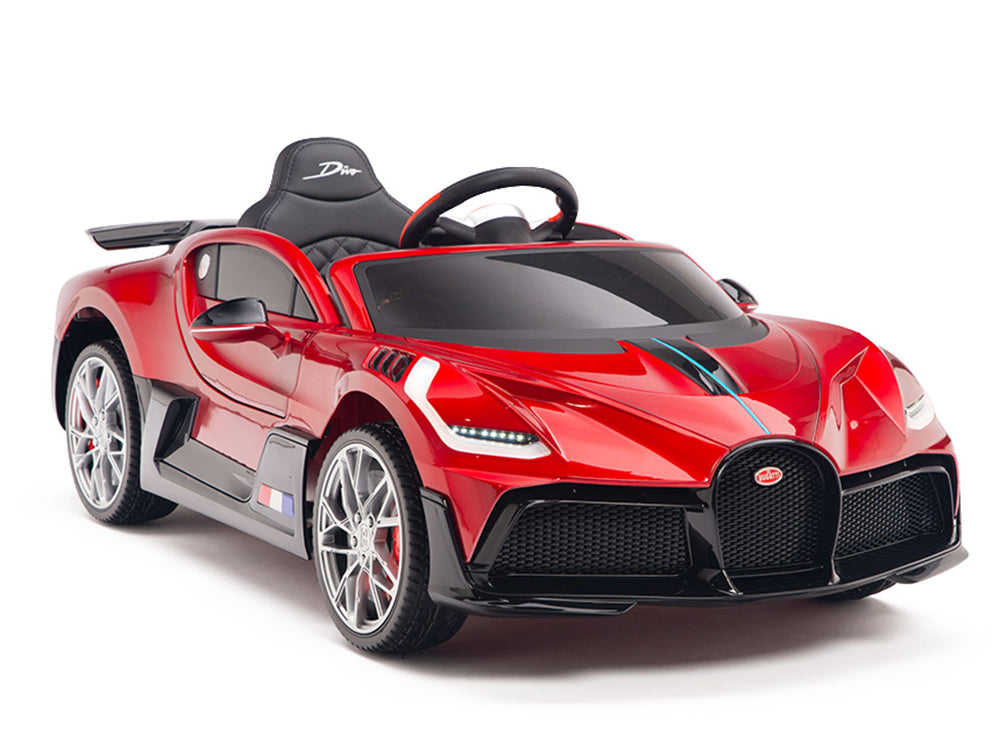 12V Bugatti Divo Kids Battery Operated Ride On Car with Remote Control Burgundy