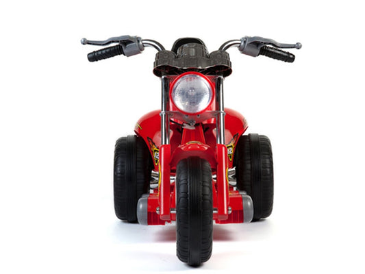 Kids 12V Red Hawk Motorcycle in Red