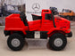 24V Mercedes Zetros Battery Powered Kids Ride On Truck with Remote Control - Red