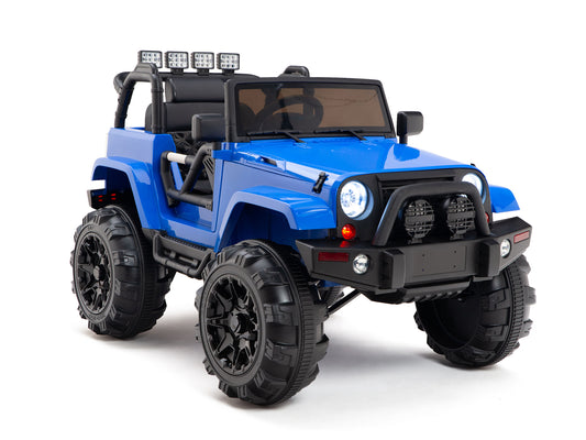 12V MP3 Kids Ride on Truck R/C Remote Control, Lights Radio and Tunes - Blue