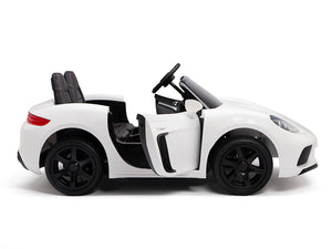 24V Super Sport GT Kids Ride On Car - White