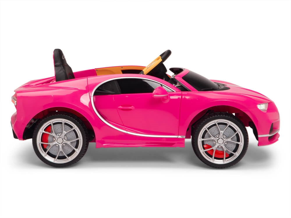Pink Car Ride 12V Bugatti Chiron Pink Ride On Car With Parent Remote And, 53% OFF