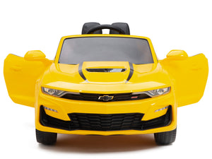 12V Chevrolet Camaro 2SS Kids Ride On Car with Remote Control - Yellow