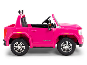 12V GMC Sierra Denali Kids Electric Ride On Truck with Remote Control - Pink