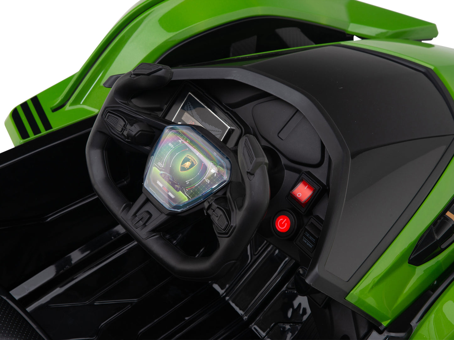 Lamborghini V12 Vision GT Kids Ride On Car with Remote Control - Green