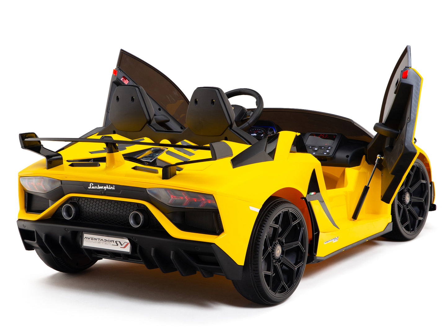 Lamborghini SVJ 24 Volts jaune, voiture électrique enfant 24V - 7AH, 2  moteurs