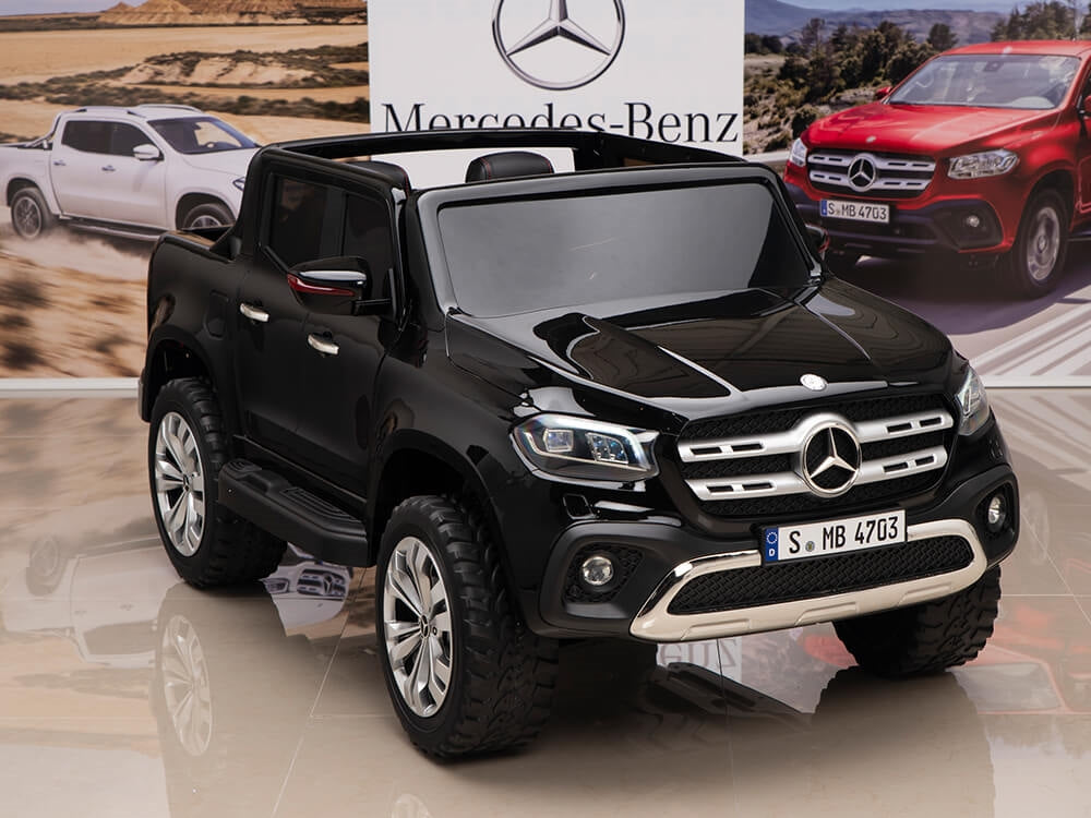 12V Mercedes Benz X Class Kids Ride On Truck with Remote - Black