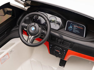 Two Seat BMW X6M Kids 12V Car - White