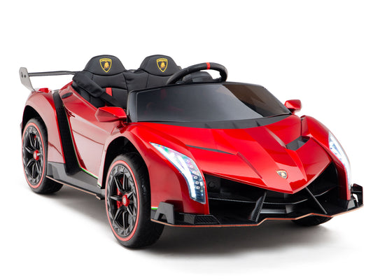 2WD / AWD Kids Premium Lamborghini Veneno Ride On Car with Remote Control - Red