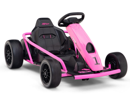 RIDINGTON 24V Kids Electric Go-Kart with DRIFT Function - Pink