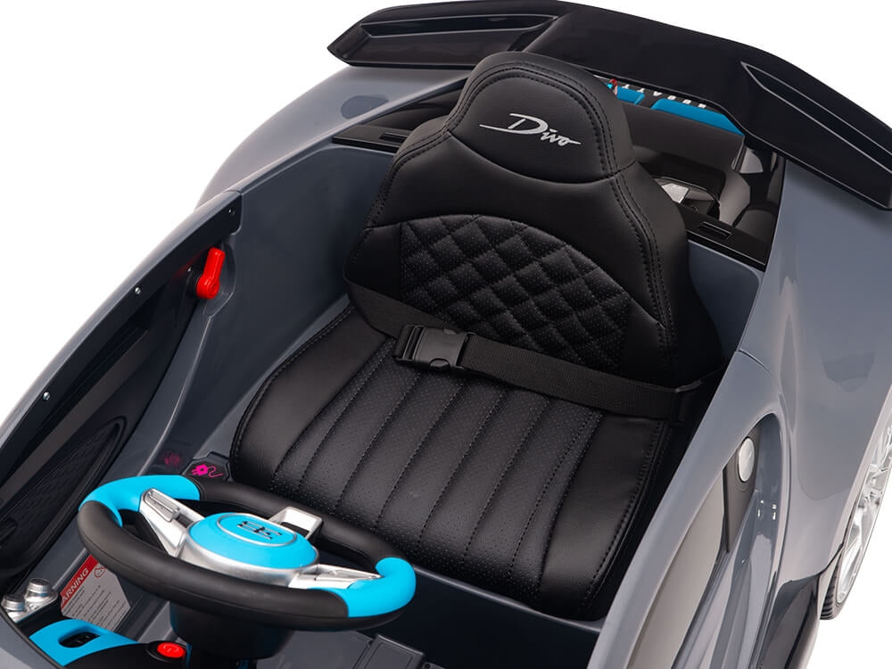 Big Toys Direct 12V Bugatti Divo Sports Car Gray