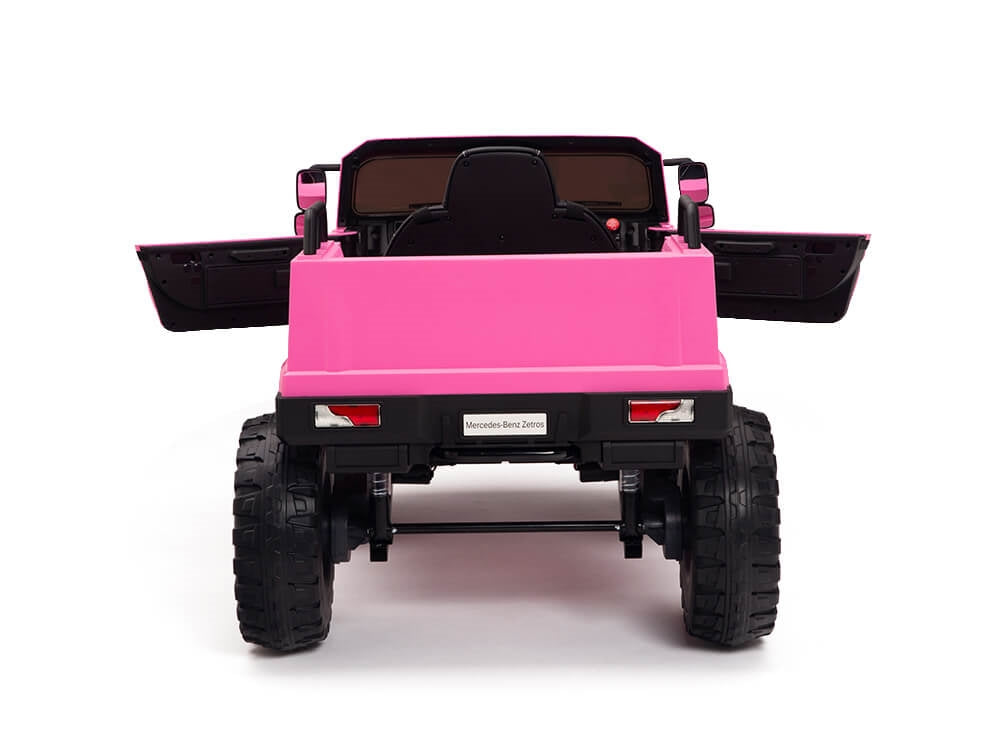 12V Mercedes Zetros One Seat Ride On Truck Pink