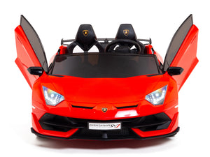 24V Lamborghini SVJ Ride On DRIFT Car with Remote Control - Red