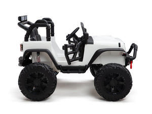 Nighthawk Kids 24V Battery Operated Ride On Truck With Remote - White
