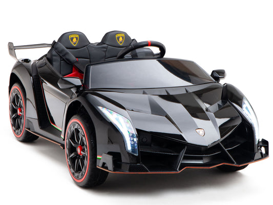 2WD / AWD Kids Premium Lamborghini Veneno Ride On Car w/ Remote Control - Black