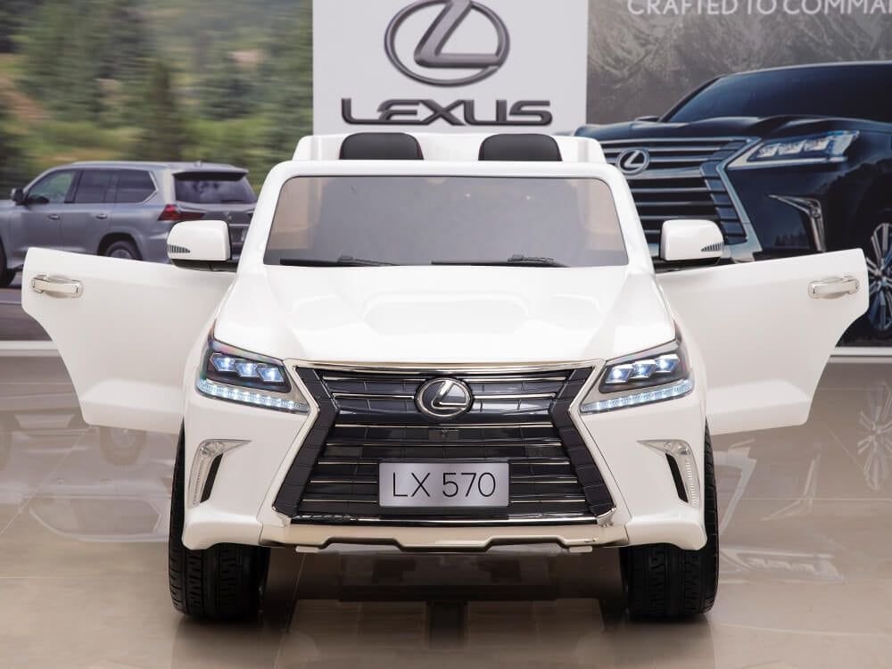 12V Lexus LX 570 Kids Ride On SUV with Remote Control - White