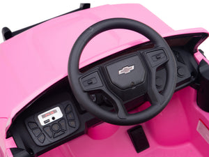 24V Chevrolet Silverado Lifted Ride On Truck with Remote Control – Pink