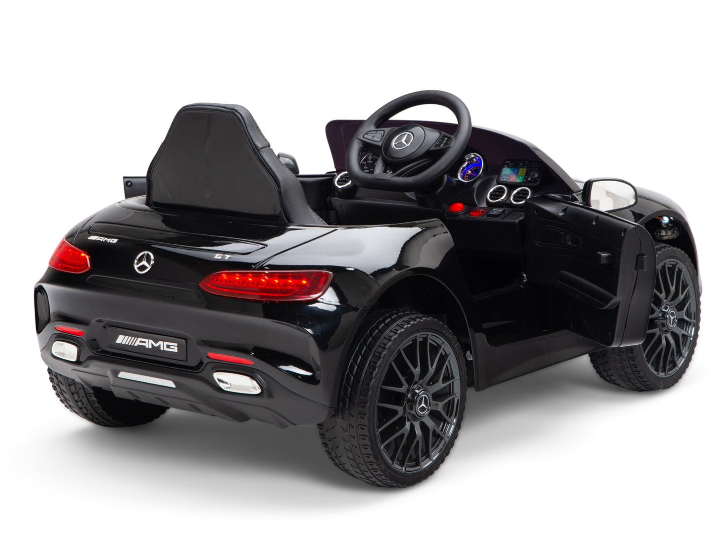 Mercedes-AMG GT Coupe 12V Battery Operated Ride On Car with Remote Control - Black