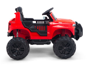 24V Chevrolet Silverado Lifted Ride On Truck with Remote Control – Red